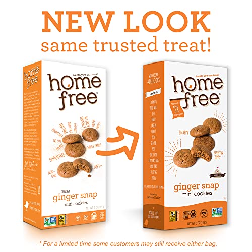 Homefree Mini Ginger Snap Cookies, Gluten Free, Nut Free, Vegan, School Safe And Allergy Friendly Snack, 5 Oz. (Pack Of 1) #TOP1