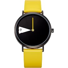 SHENGKE Minimalist Women's Watch with Leather Strap Ultra Thin Fashion Creative Waterproof