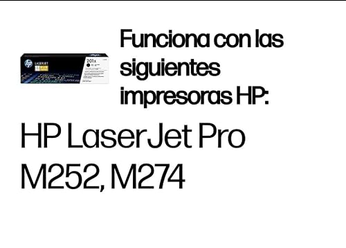 Miniatura 2 de Hp 201x Cf400x, Negro, Cartucho Tóner Original, De 2.800 Páginas, Para Impresoras Color Laserjet Pro Serie 252, 274 Y 277