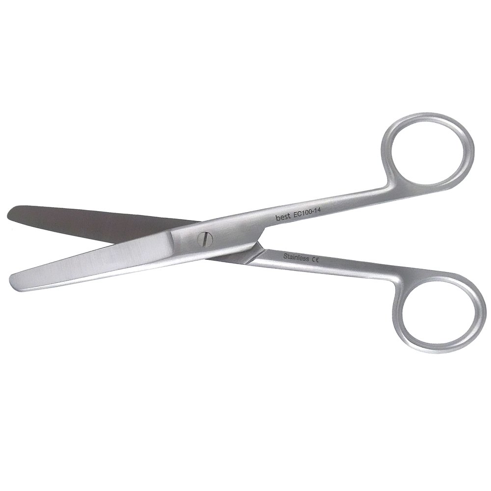 Ciseaux Universels Mayo Courbés 17,5 Cm - Lames Émoussées Métal Dur - Qualité Professionnelle
