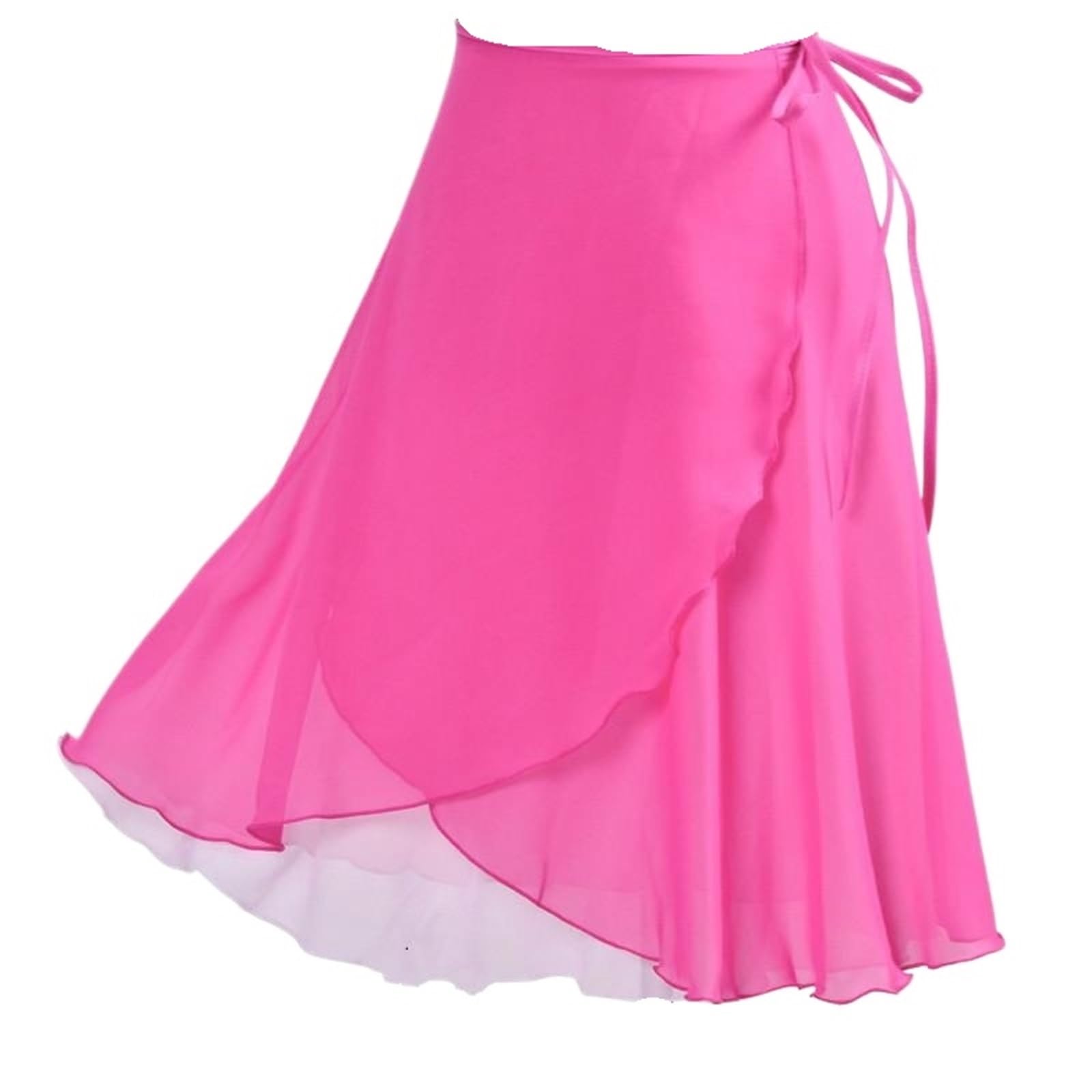 Falda larga de baile Ballet for mujer, falda for adultos, cubierta con estampado Floral, leotardo práctica, tutú bailarina Para Mujer