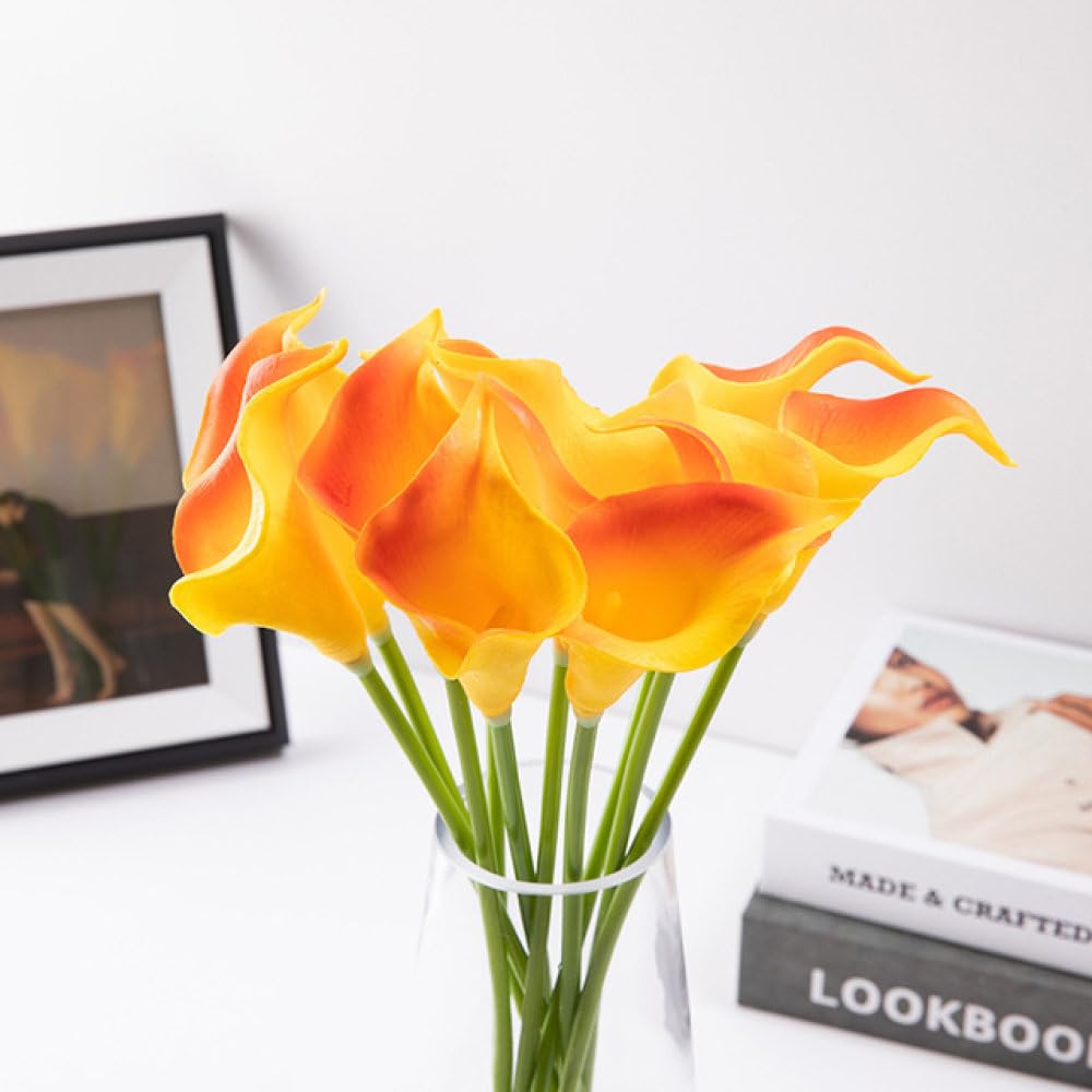 Calla Lily fleurs artificielles pour centre de table de mariage champêtre