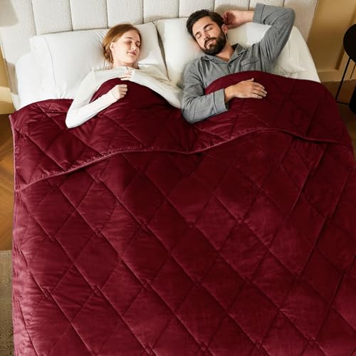L'AGRATY King Size Weighted Blanket for Adults 30lbs, 88