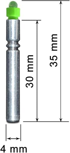 Miniatura 10 de 6 piezas de luz LED Bobber de repuesto para señuelos de pesca, bobinas de pesca, luces de bolígrafo, muelles de flecha, flotadores de pesca, luces