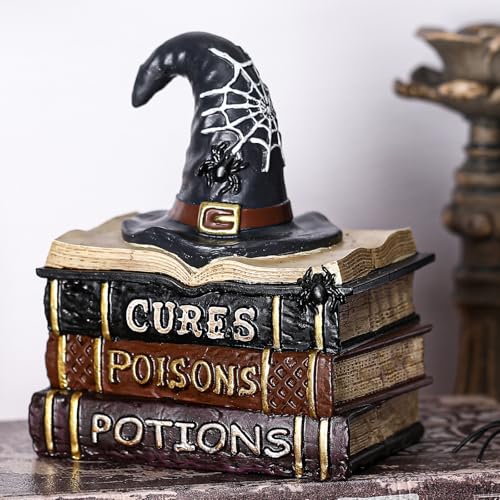 Namalu Halloween Mantel Decor Halloween Book Decor, Witch Hat Style
