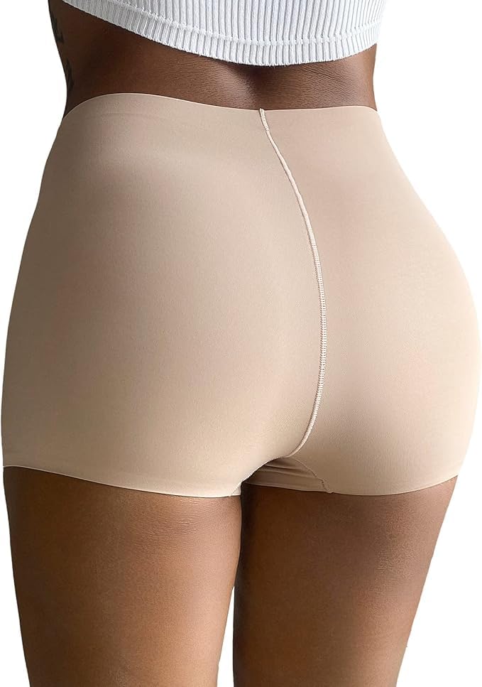 Image of FallSweet No Show Boy Shorts Underwear for Women Seamless Panties Boxer Briefs Pack