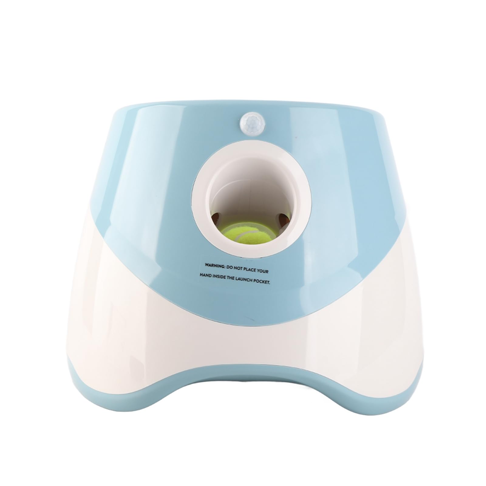 YUYTE Automatischer Ballwerfer für Hunde – Interaktives Spielzeug mit 3 Bällen, ideal für kleine & mittelgroße Hunde, Indoor & Outdoor nutzbar, hellblau