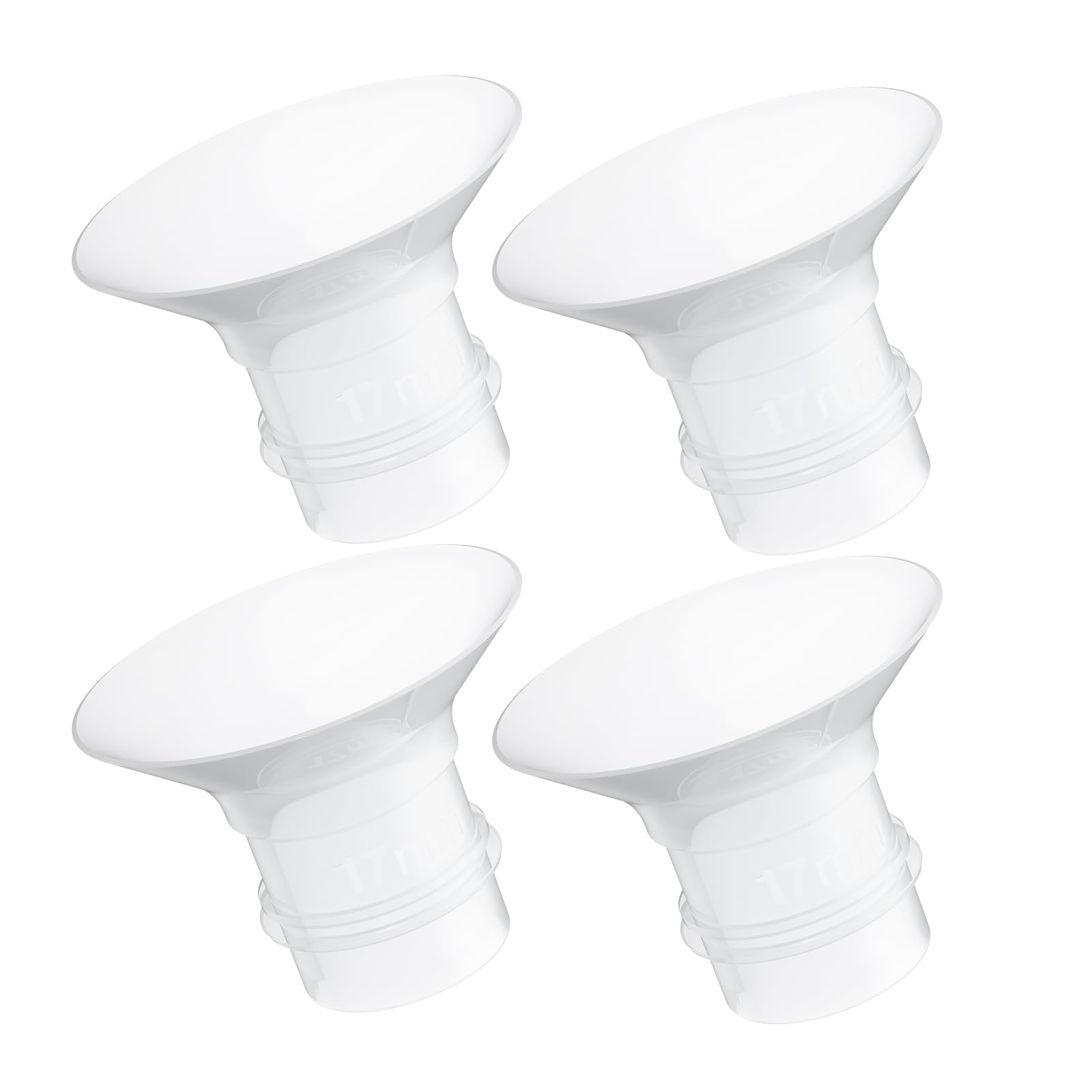 Paruu 17mm Flange Inserts for P16, P16 Pro, P16-A, P16-B, P20 Wearable Breast Pumps, Authentic Replacement Accessories, BPA-Free, 4 Pack
