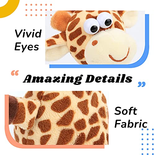 Hopearl Talking Giraffe Repeats What You Say Shaking Head Electric Interactive Animated Toy Speaking Plush Buddy Birthday Festival For Toddlers, 9.5'' #TOP4
