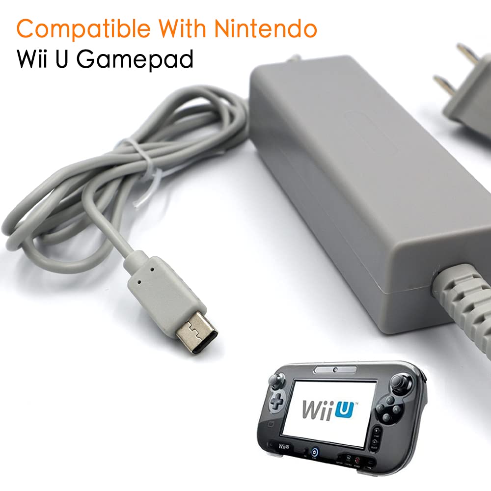 YourGame Charger for Wii U Gamepad, Lightweight and Portable -AC Power Charger Adapter Remote Controller for Nintendo Wii U Gamepad