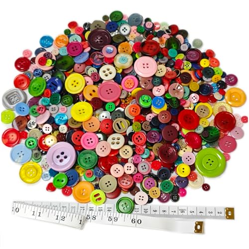 Kovolala 500-700Pcs Mixed Style Resin Buttons, Multiple Shapes, Mixed Colors Hand Sewing Craft, DIY Crafts, Kids Handmade Button Painting, DIY Handmade Decoration