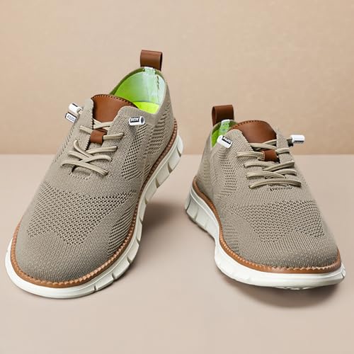 Breeze Shoes for Men Oxfords, Breathable Mesh, Business Casual Shoes,Lightweight Sneakers Walking Shoe 5