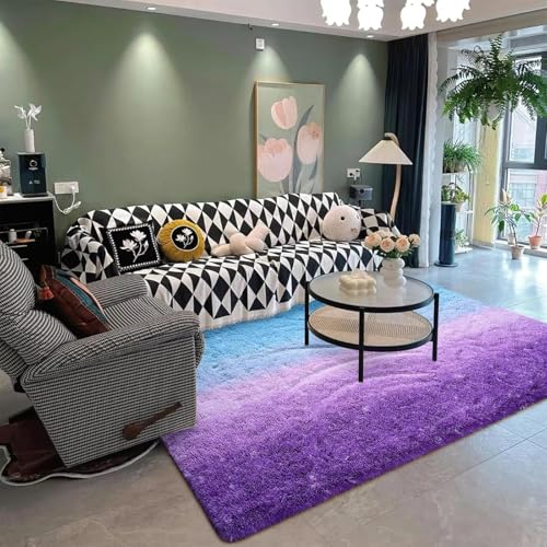 Tapis de Maison Moelleux 130x130 cm avec Dessous Antidérapant - 8