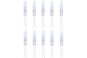 Pack of 10 Mini Christmas Replacement Bulbs for Incandescent String Lights, 0.96...