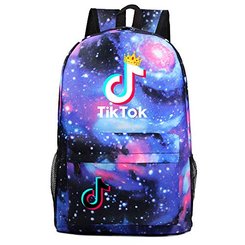 Slinlu TIK Tok Escuela Mochila Escolar Galaxia Estuches Talega de Libros Colegio Ordenador