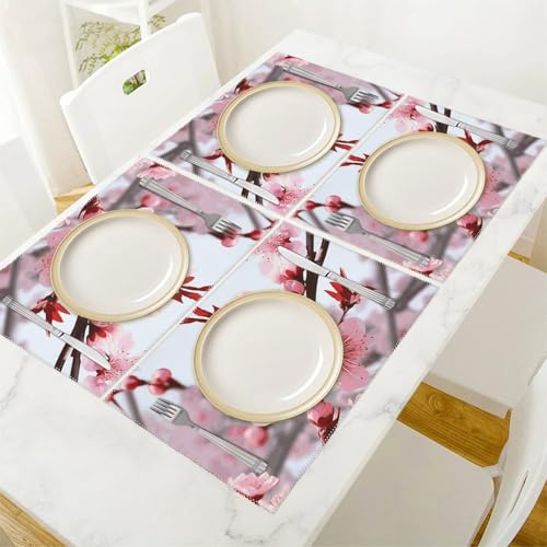 Sets de table en toile faciles à nettoyer pour éliminer les taches de repas - 6