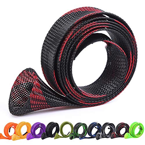ZHENDUO OUTDOOR 10Pcs Fishing Rod Sleeve Rod Socks 67inches/74.8inches Rod Covers Braided Mesh Rod Protector Fishing Tools Accessories for Bait Casting Sea Fishing Rod (10pcs)