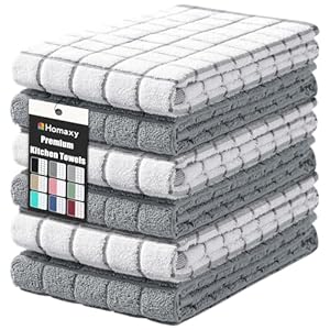 Homaxy Premium Cotton Kitchen Towel...