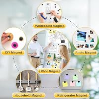 30 Stück Magnete für Magnettafel, 18 x 5mm Ferrit Magnete Stark Schwarz Kühlschrankmagnete, Magneten Rund für Whiteboard, Pinnwand, Tafelmagnete, Kühlschrank – Ansicht 6