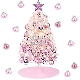 【Mini árbol de Navidad de mesa】 – Este mini árbol de Navidad de aproximadamente 24 pulgadas de alto y viene con un adorno de color brillante, te permite decorar tu mini árbol de Navidad como quieras. Perfecto como decoración de Navidad para la casa, el dormitorio, la mesa de cocina, la oficina, la escuela o incluso la vitrina, crea el ambiente de las vacaciones.