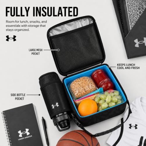 Image of UA Scrimmage 3 Lunchbox Black Woodland Camo OSFA