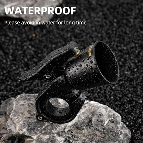 Image of ROCKBROS Bike Bell Loud Classic for 0.87-1.25 inch Handlebar | Brass Alloy Loud & Clear Sound, Anti-Rust Anti-Aging, Hex Wrench Included, 2 Anti-Skid Pads, Fits Left /Right Handlebar