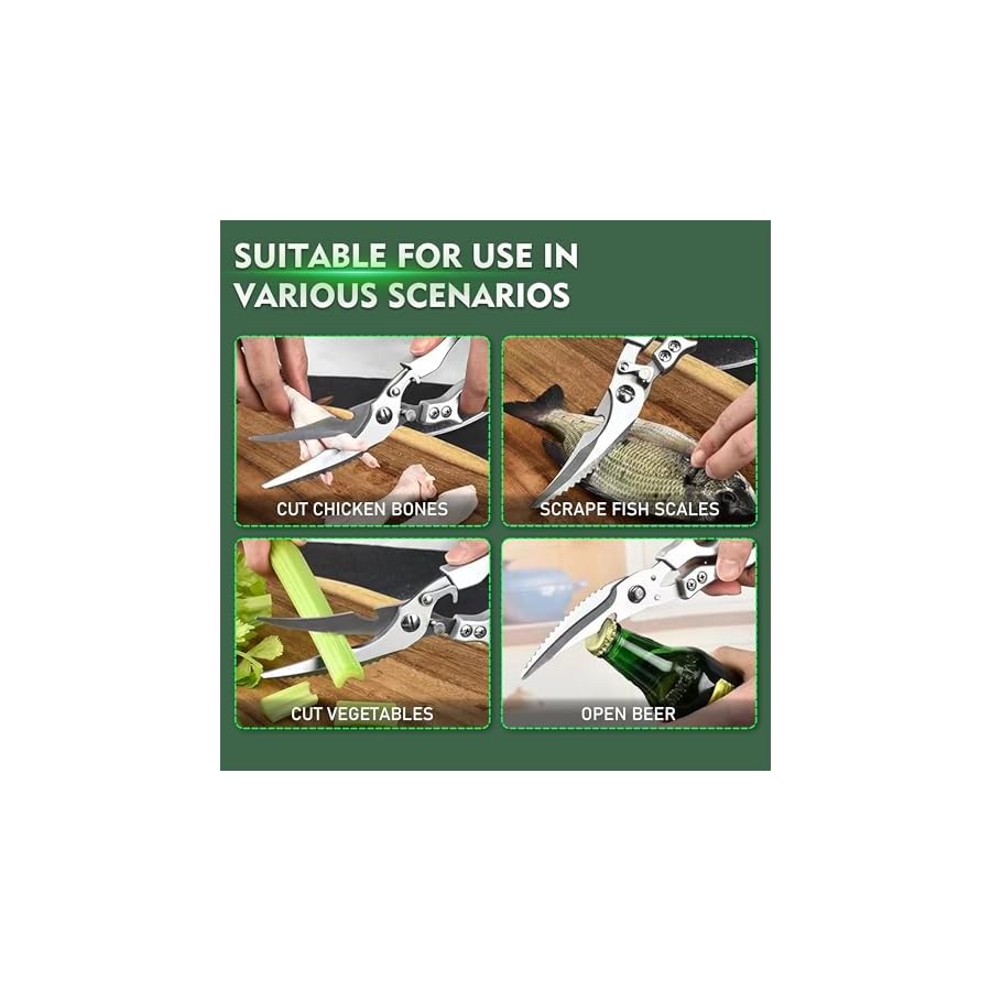 FULLHI-13pcs-gift-box-Knife-Set-with-Magnetic-Knife-Block-HolderCutting-Boardskitchen-Scissorsturkey-forksharpening-rodKitchen-Knife-Set-First-choice-for-gift-giving-Black-Resin FULLHI 13pcs gift box Knife Set with Magnetic Knife Block Holder,Cutting Boards,kitchen Scissors,turkey fork&sharpening rod,Kitchen Knife Set First choice for gift giving (Black Resin)