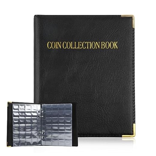 Álbum de Monedas, 20 Páginas 480 Bolsillos, Album Monedas Coleccion,Album Monedas Coleccion, para Coleccionar Monedas, clasificador de Monedas,para Coleccionistas, Todas Las Monedas (Negro)
