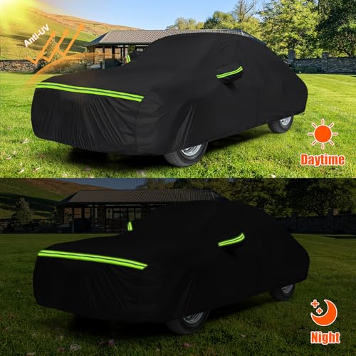 Image of Waterproof Car Covers Replace for 1964-1998 Porsche F-Series, G-Series, 930 /964 /993, 6 Layers All Weather Custom-fit Car Cover with Zipper Door & Windproof Bands for Snow Rain Dust Protection