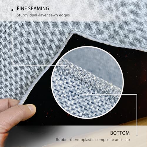 Tapis de sol à motifs de planètes protégeant le sol du bureau et salon - 7