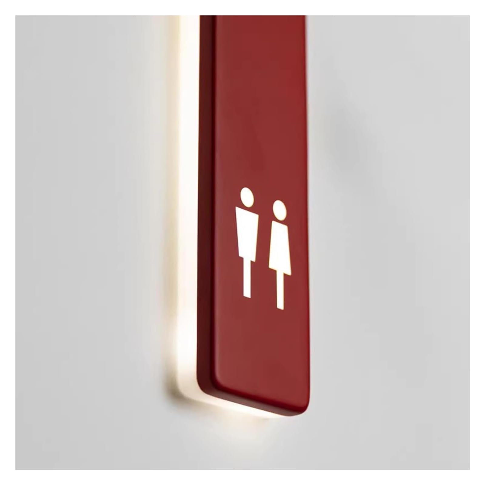 Carteles para aseos, Letrero de baño acrílico for hombres y mujeres | Toilet,50x5.2cm