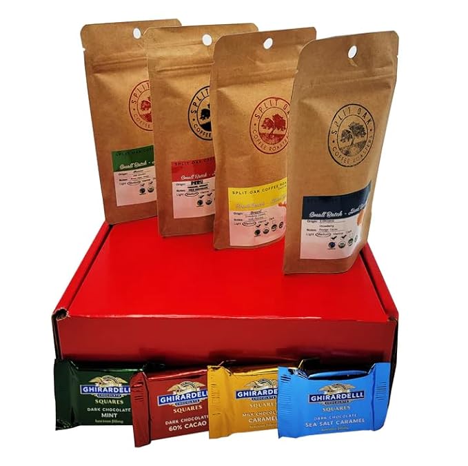 Set de Regalo de Café Split Oak - 4 Cafés Tostado Medio en Grano miniatura 2