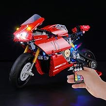 BRIKSMAX مجموعة إضاءة LED لـ Ducati Panigale V4 R - متوافقة مع نموذج كتل البناء Lego 42107 - لا تتضمن مجموعة Lego
