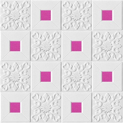 Paneles de pared 3D autoadhesivos contra la humedad en fondo de TV y techos 2