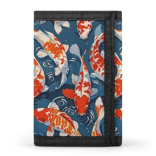 Many Fish Trifold Wallet, Card Cases And Money Oganizer Thin Stylish Mini Coin Bag with Zipper Coin Pocket Credit for Men And Women - Main Image