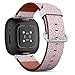 CJBROES Replacement Leather Watch Band, Compatible with Fitbit Versa 3 and Fitbit Sense of Wristband Bracelet Accessory - Trendy-terrazzo-Style