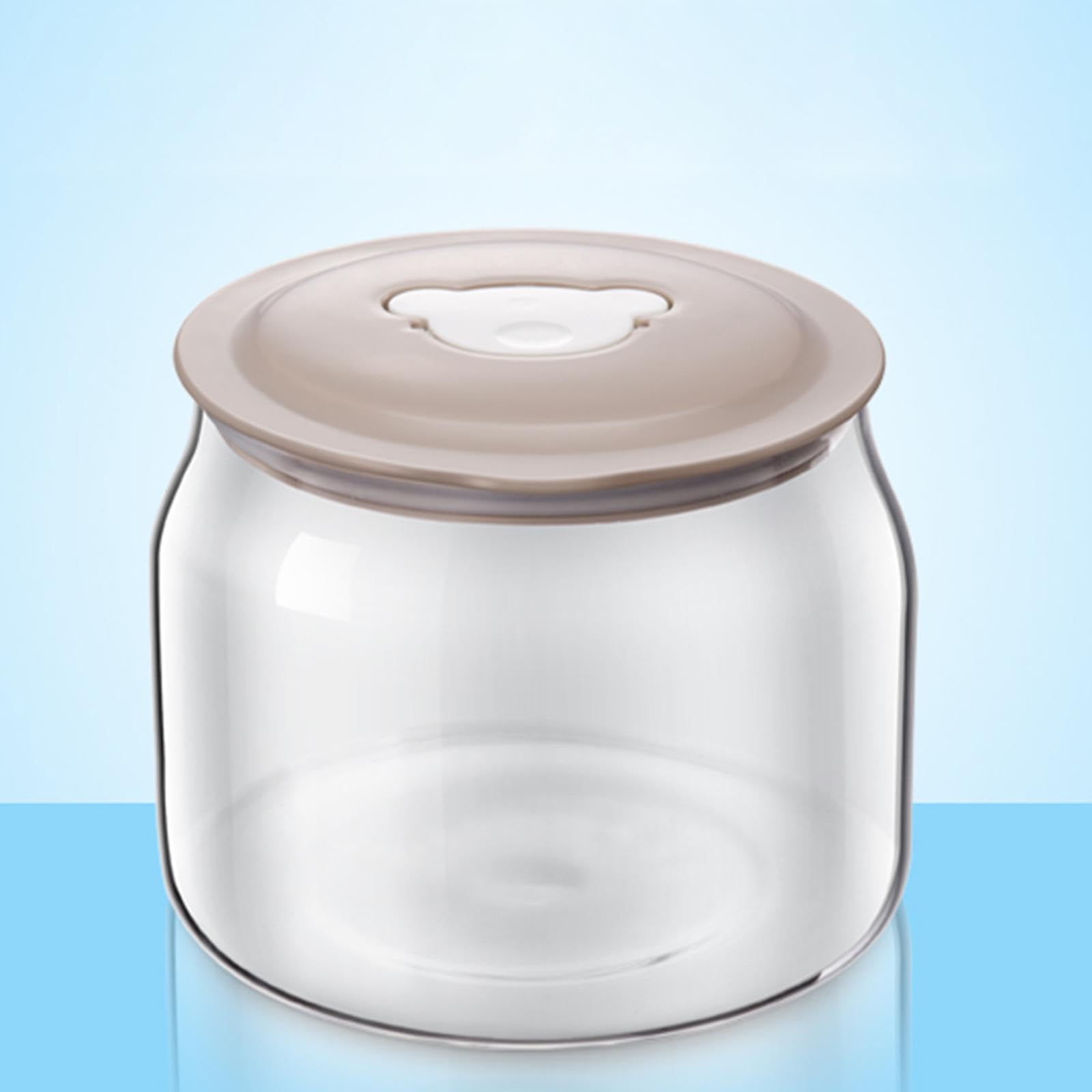 Klare Glasbehälter, Joghurtgläser Aus Glas, Ersatzgläser für Pudding Und Joghurt, Glasbehälter für Milch, Marmeladen Und Mousse, Flasche mit Deckel