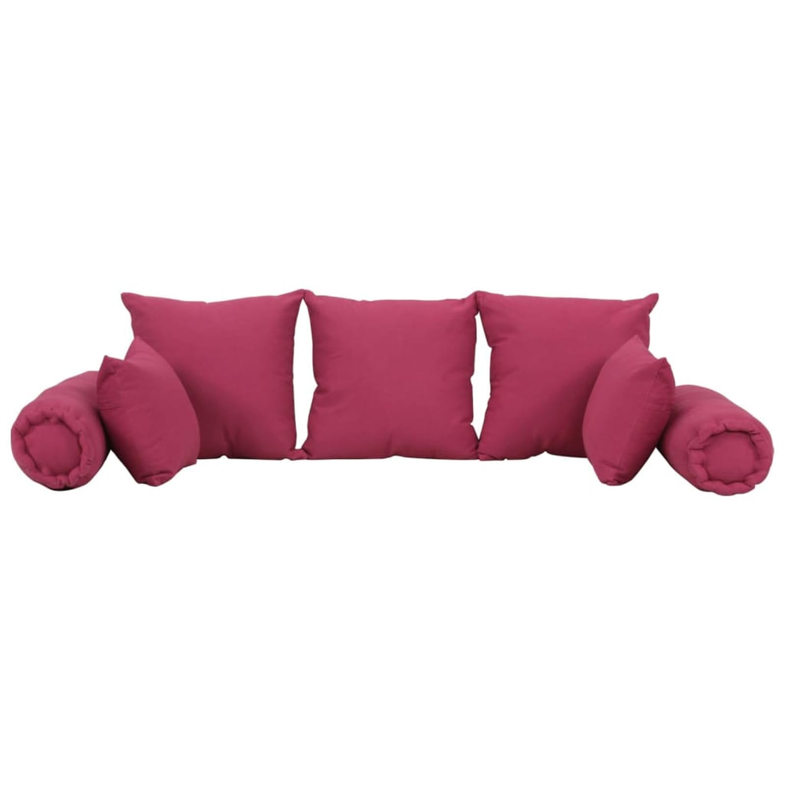 Brokky 350381 Set di Cuscini 7 pz in Tessuto Rosa Cuscini per Divano Imbottitura Cuscini Interno Decorativi Quadrati Morbidi Anallergici Antiacaro Arredo Casa Salotto Letto Sfoderabili e Lavabili