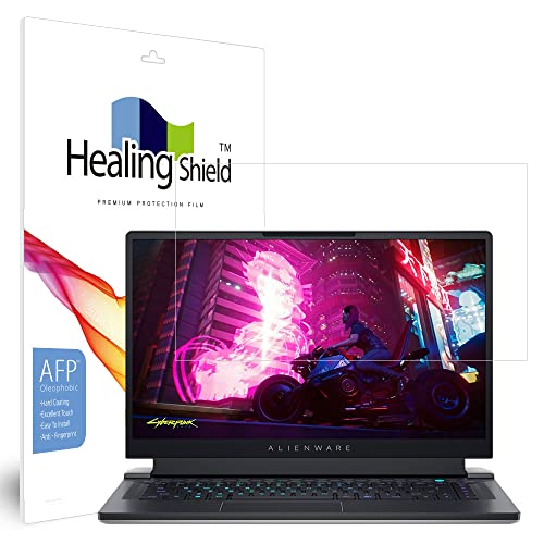 Muellery Healingshield スキンシール液晶保護フィルム Screen Protector Oleophobic AFP Clear Film Compatible with Dell Alienware X15 R1 PHAF1665_