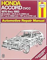 Honda Accord CVCC 1976 Thru 1983 - B000QS5B78 Book Cover