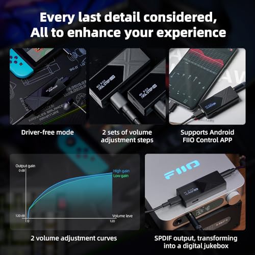 Image of FiiO KA17 Portable USB DAC Audio HiFi Decoder, Dual ES9069Q PCM768 DSD512 3.5 /4.4mm Output for Android iOS Mac Win10 (Blue)