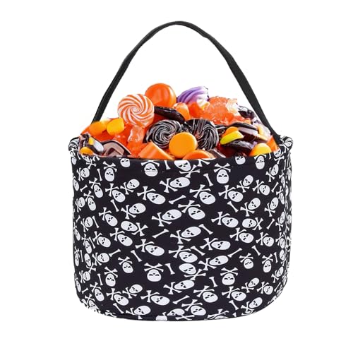 PKONEWNO Halloween Candy Basket Halloween Candy Buckets Bag Halloween Trick or Treat Bags Tote Gift Bags