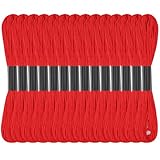 Red Embroidery Floss: Embroidery Thread 120 Yards Friendship Bracelet String Cross Stitch Cotton Yarn for DIY Bracelet Making