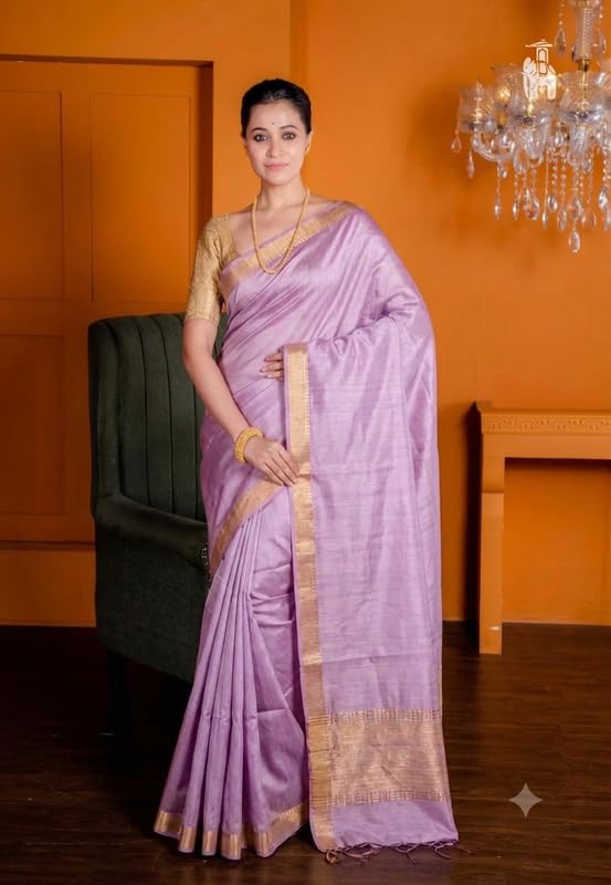 Kahkashan Naz Boutique gold bhagalpuri silk saree – image 2