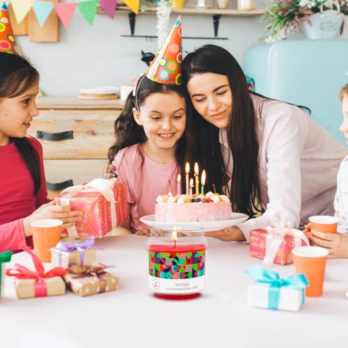 Red-Rose-Scented-Candle-Gift-Set-for-Women-Large-16oz-Highly-Aromatherapy-Glass-Jar-Candle-for-Christmas-Home-Party-Gathering-Relaxing-Ambience-Decoration-90-Hours-Burn-Time