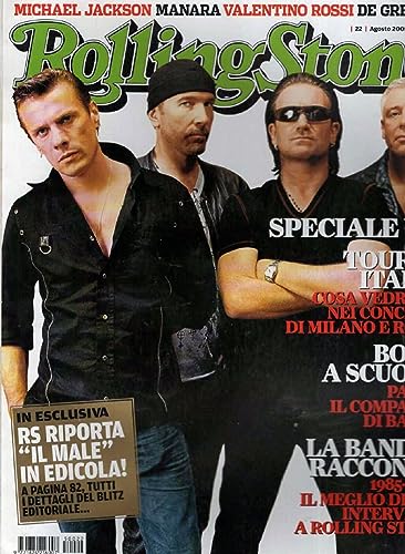 Rolling Stone Magazine Italy 2005 #22 U2 in Italy Michael Jackson Manar
