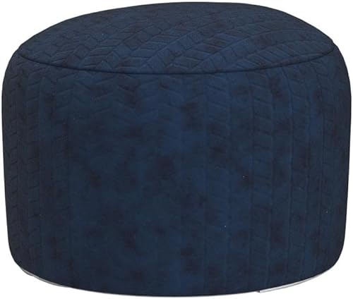 Miniatura 5 de Asuprui Puf otomano sin relleno, puf redondo sin relleno, puf redondo para el suelo, puf plegable, almacenamiento para sala de estar, dormitorio,