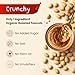 Organic Peanut Butter Crunchy 16 oz (1 lb) - Unsweetened, Unsalted, Sugar Free - All Natural Crunchy Peanut Butter Organic - Rich, Nutty Flavor - Healthy, Protein-rich Spread - Non-GMO, Gluten-Free - The Holly Tree