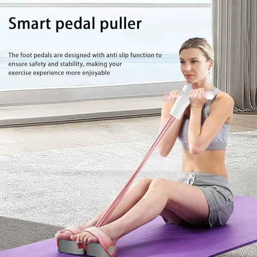 Tummy Trainer For Women, Multifunction Resistance Training, Smart 6-Sit-Up Training Equipment, Bodybuilding Expander, Tummy Trimmer, Home Gym Equipment For Women/Men, Purple