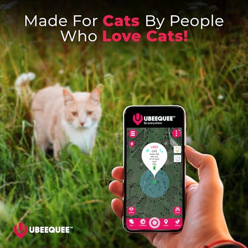 UBEE CAT GPS Tracker for Cats - Lightest UK Cat tracker (23g) with Unlimited Range - Waterproof Real-Time Location Tracking Device with Free & Shareable App - Rechargeable 450mAH Battery - UK Support - Image 8